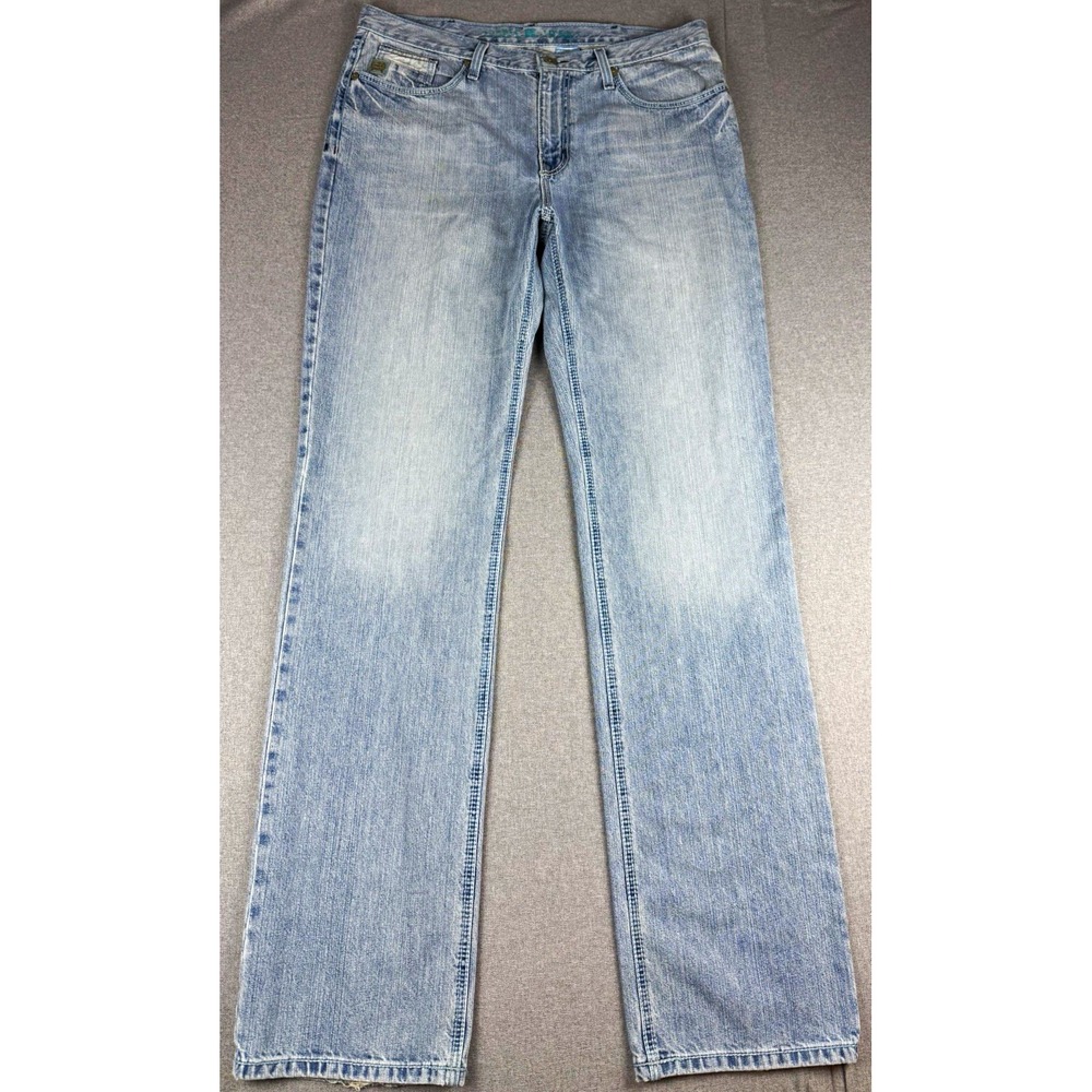 Cinch UP Mens Jeans 38x38 Light Wash Straight Leg Western Cowboy Denim